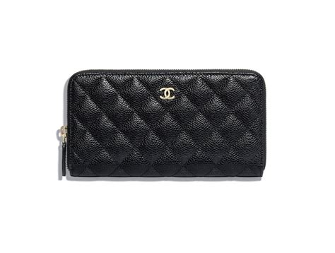 chanel mens long wallet|Chanel small zipper wallet.